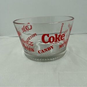 Vintage Coke Glass Serving Bowl